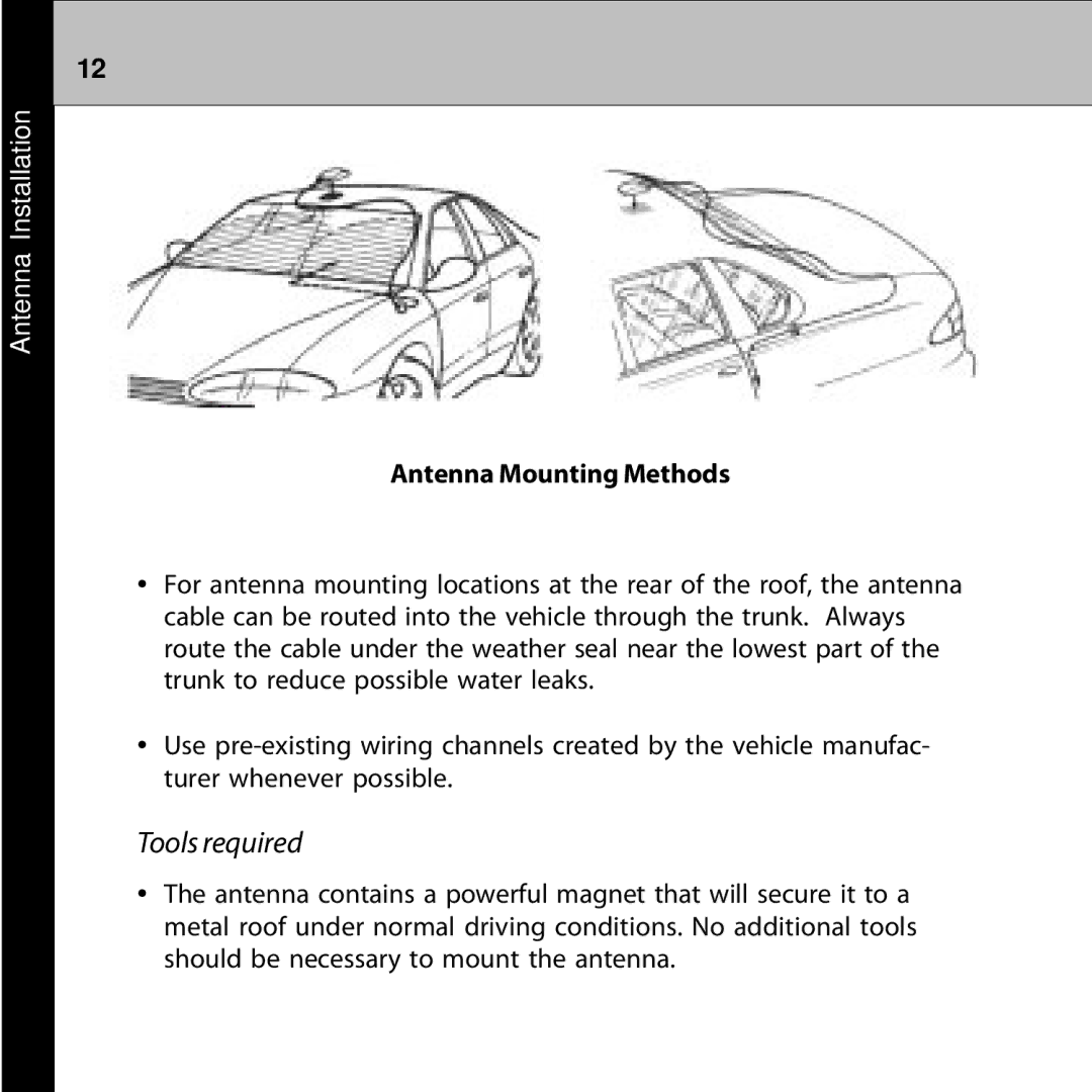 Audiovox 128-7902A manual Tools required 