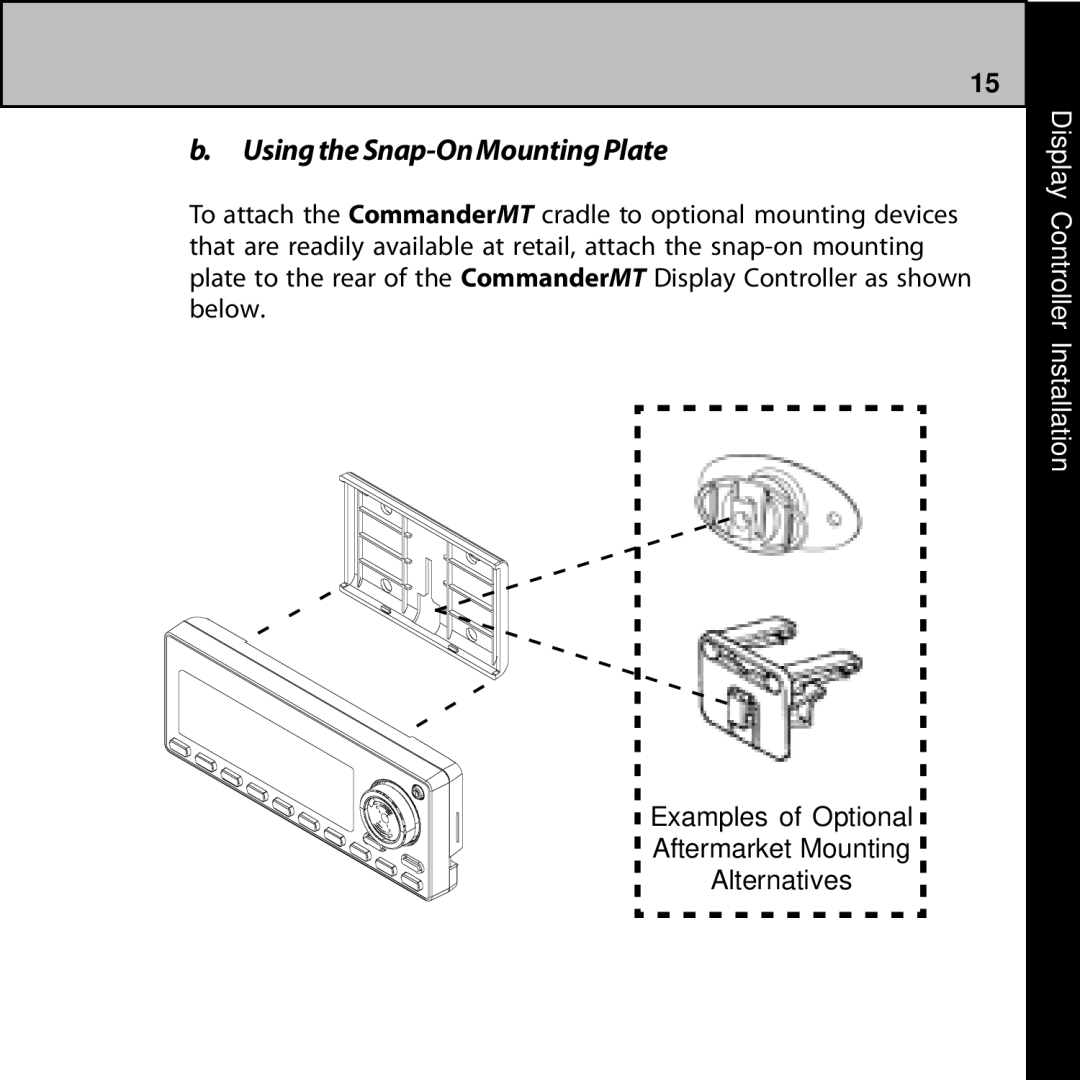 Audiovox 128-7902A manual Using the Snap-On Mounting Plate 