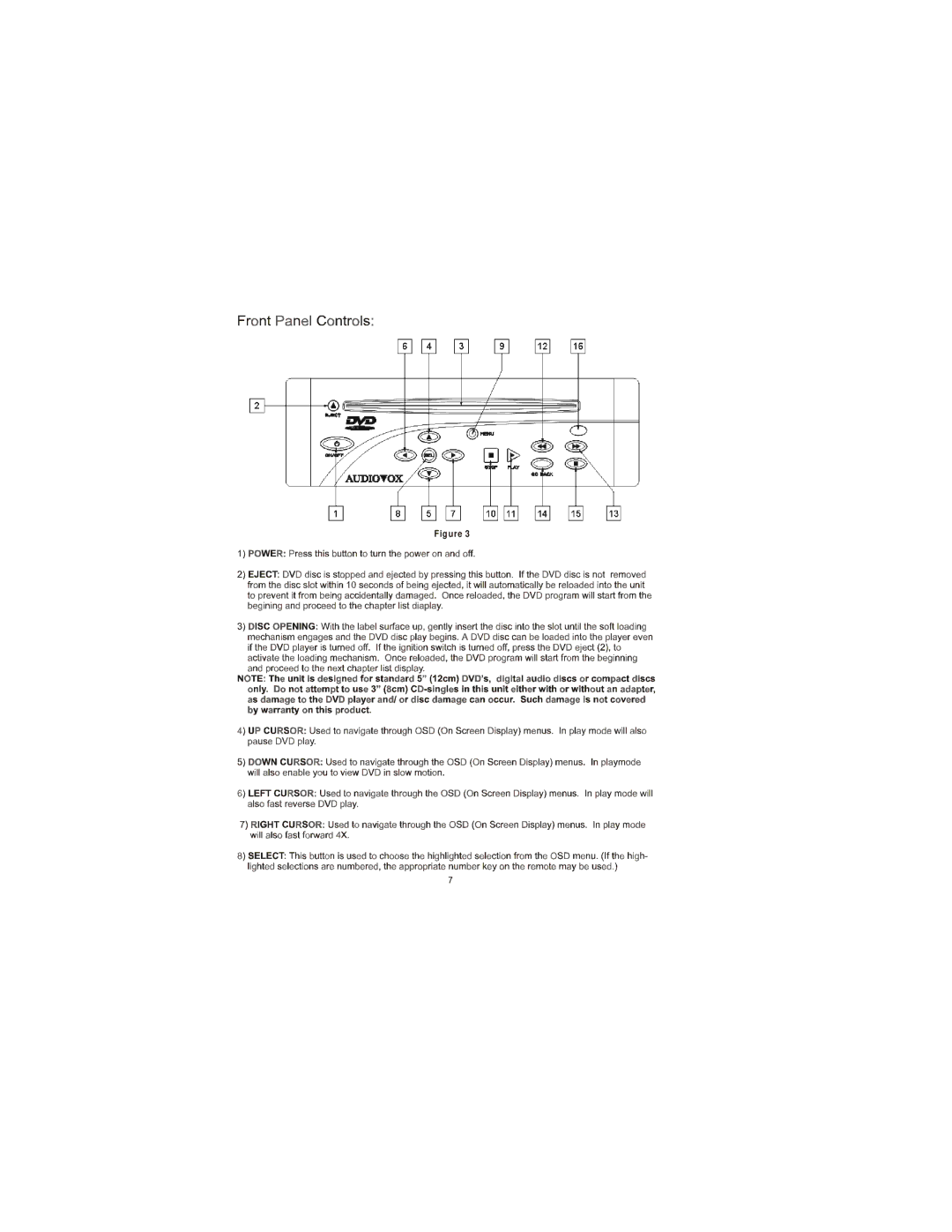 Audiovox 3200 owner manual Fig ure 