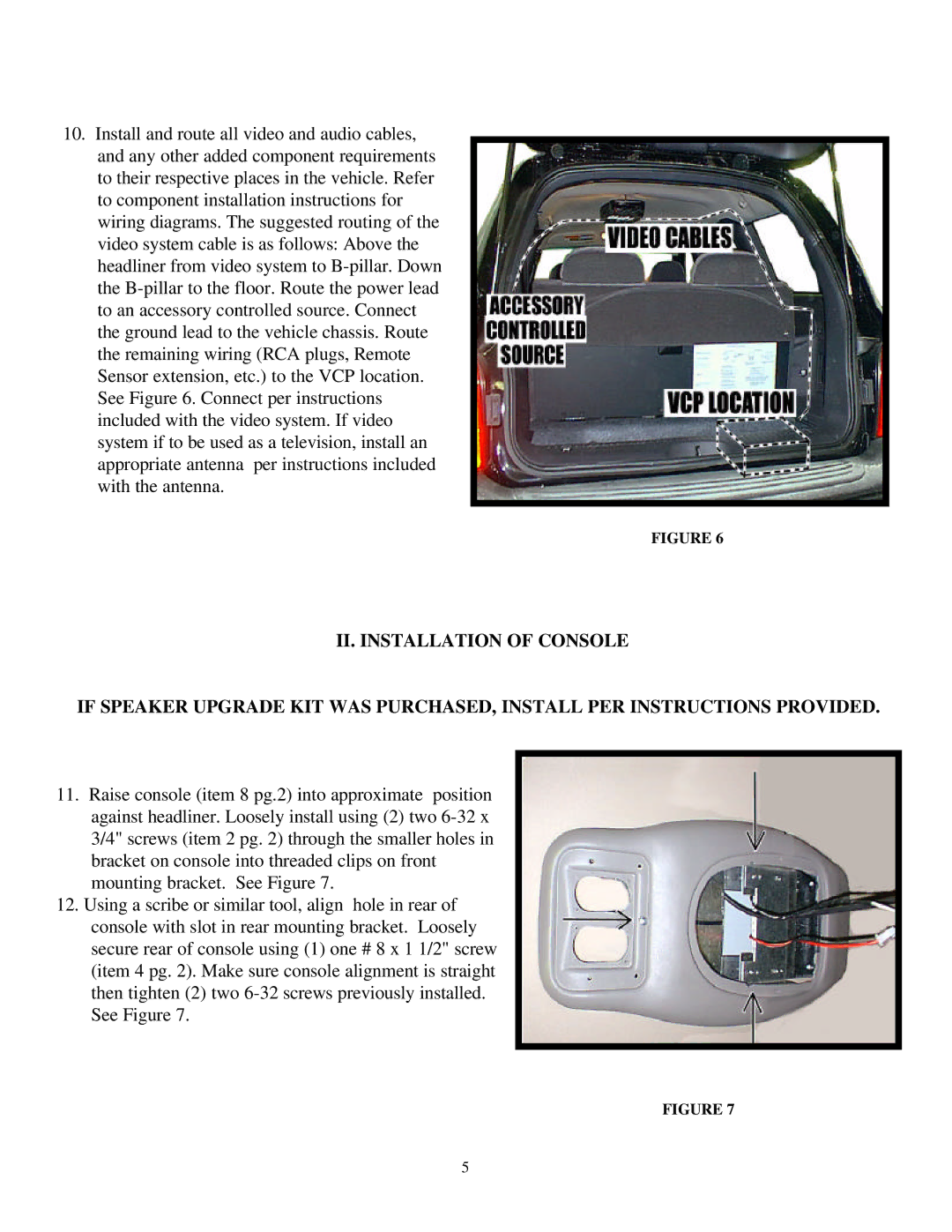 Audiovox 650, 640 installation instructions 