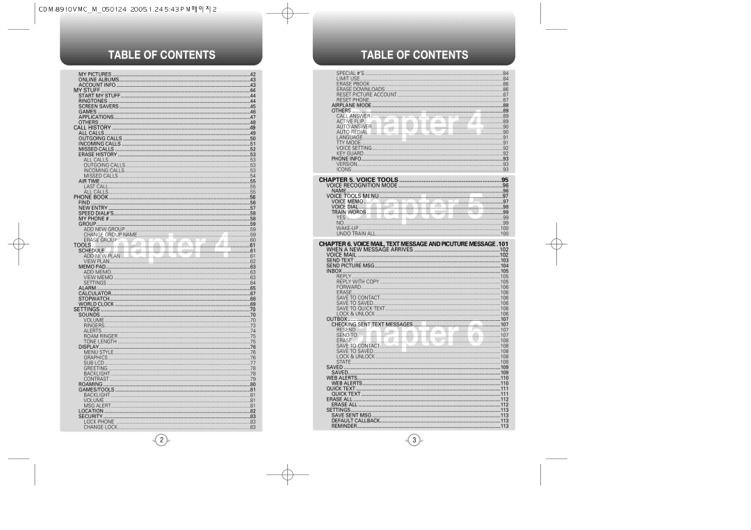 Audiovox 8910 manual VIEWChapter 