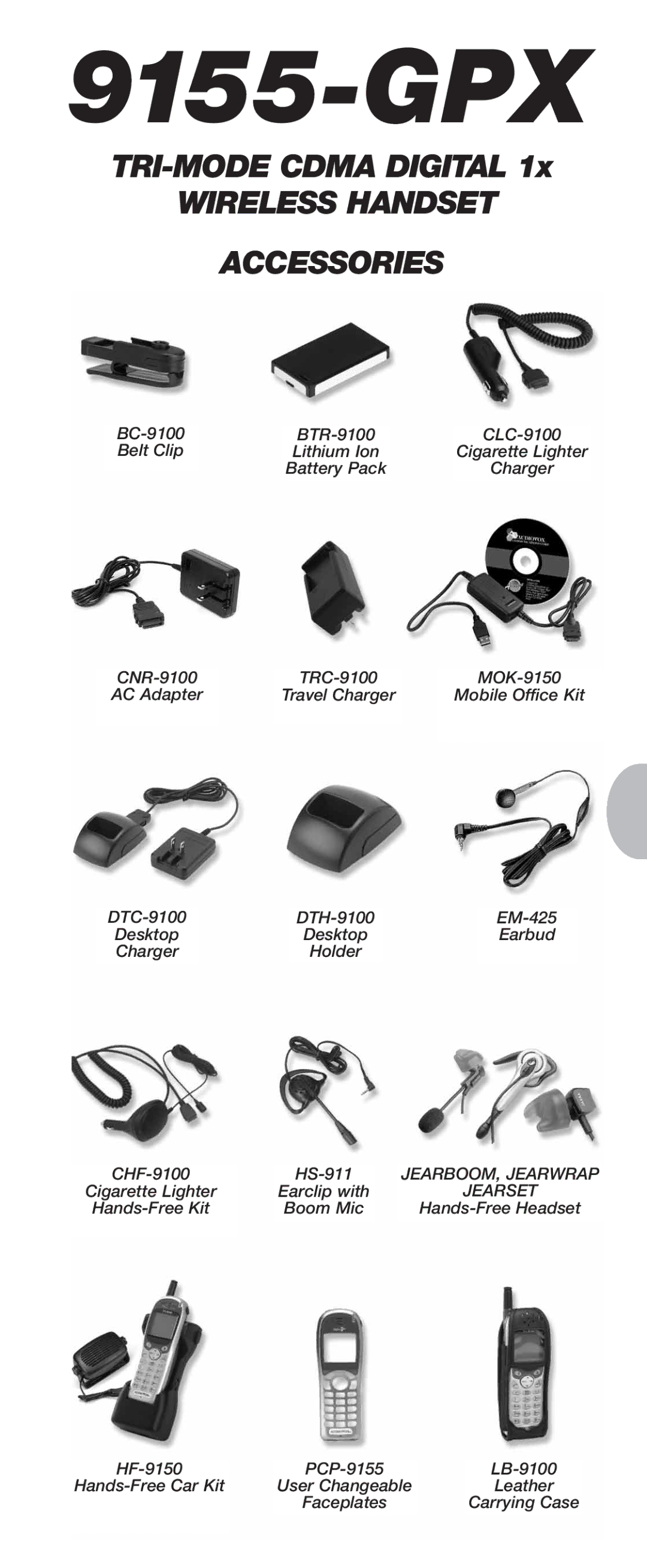 Audiovox 9155-GPX manual 