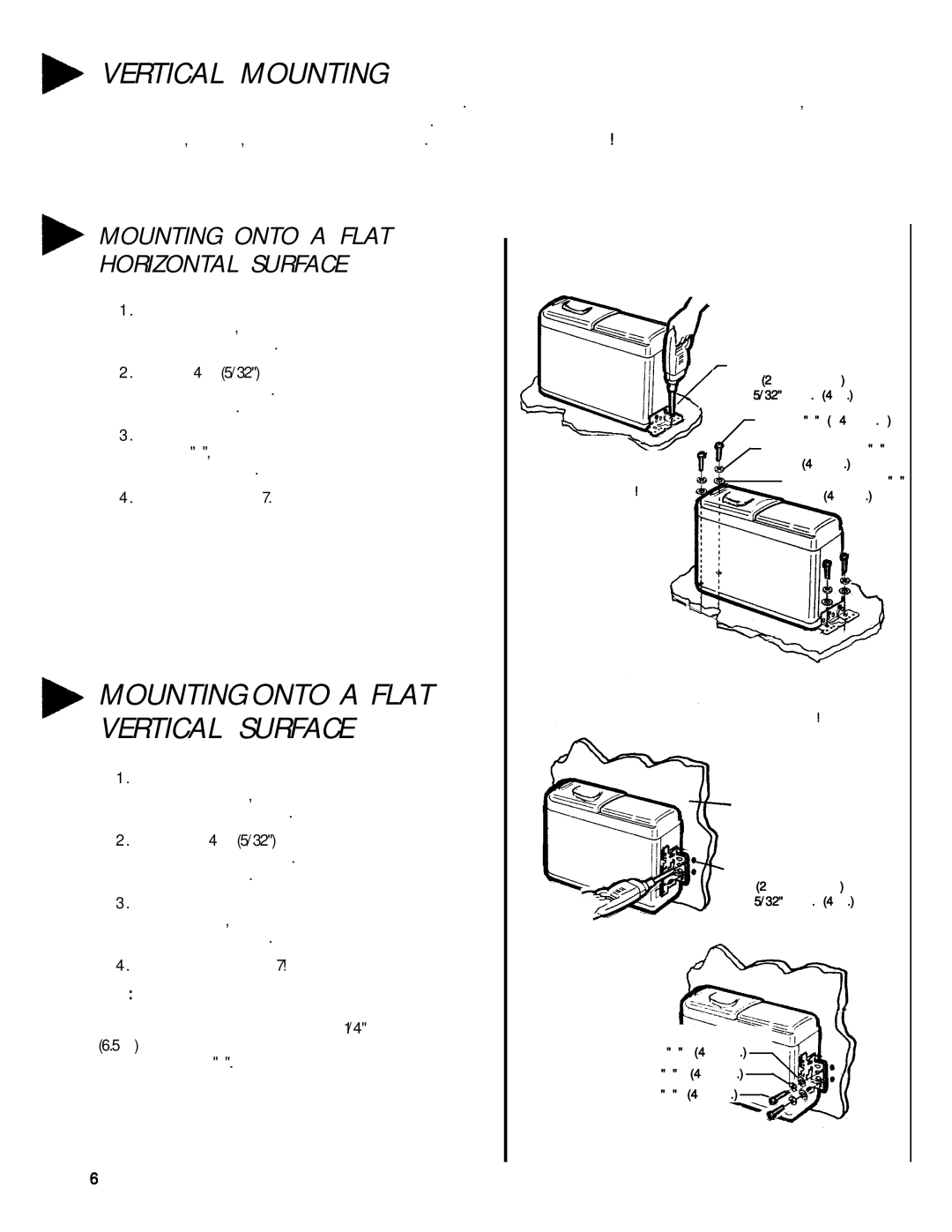 Audiovox ACC-50A manual Mounting Onto a Flat Vertical Surface 