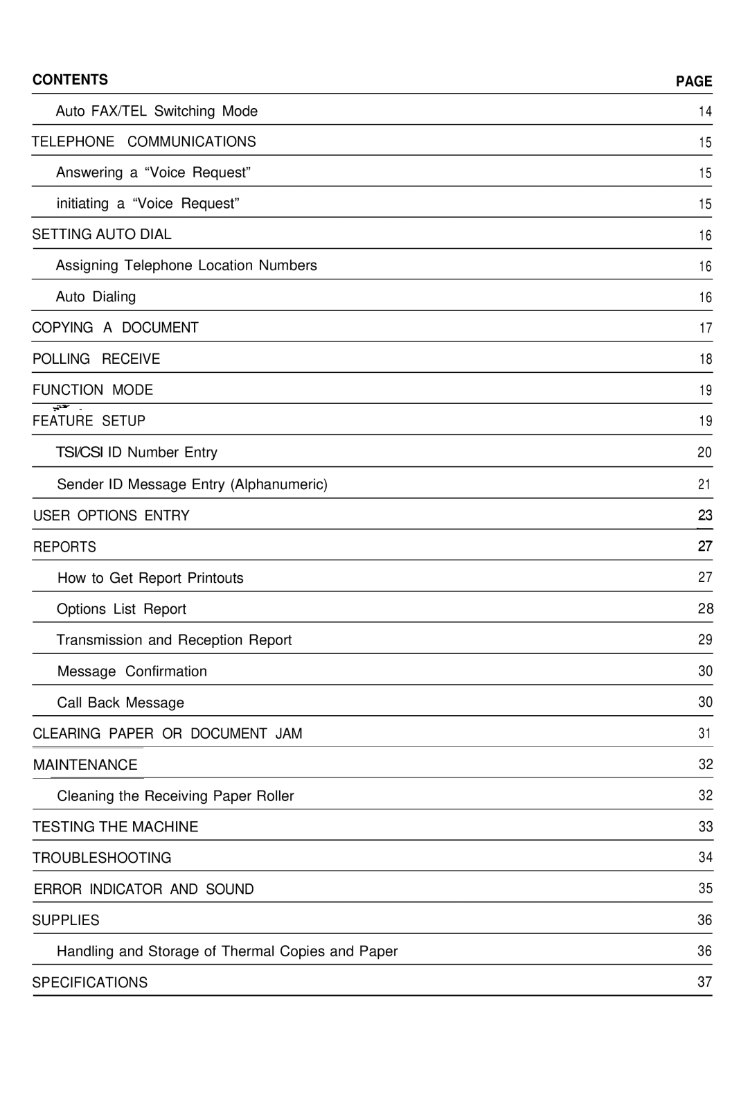 Audiovox AFX-1000 operation manual Contents 