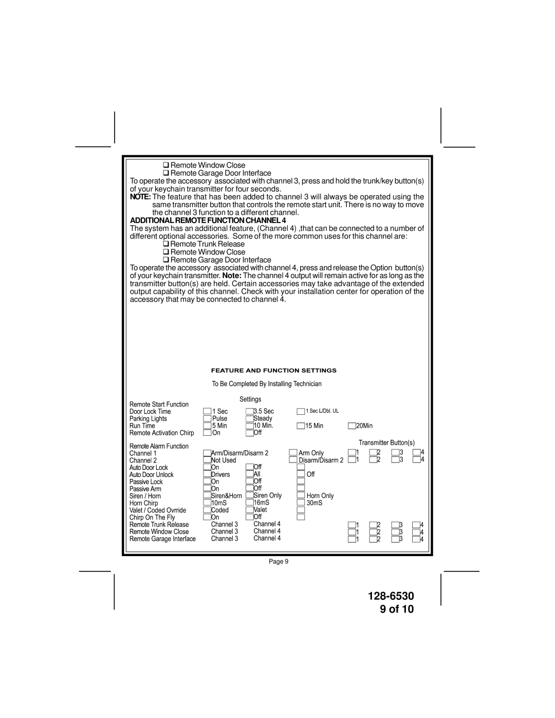 Audiovox APS-786 owner manual 128-6530 