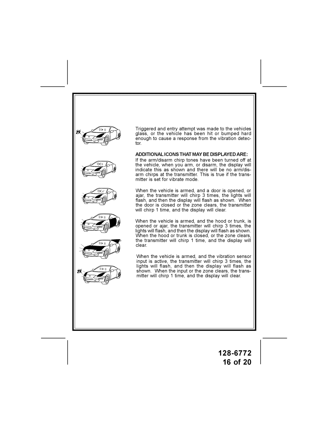 Audiovox APS-996A owner manual Additional Icons That MAY be Displayed are 