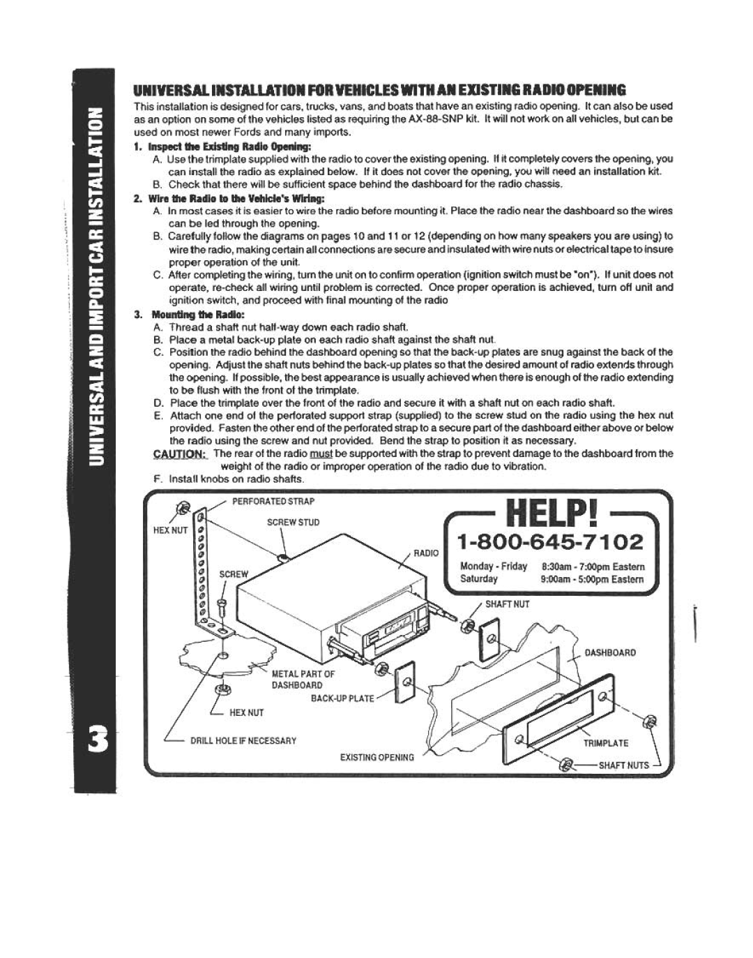 Audiovox AV-970 manual 