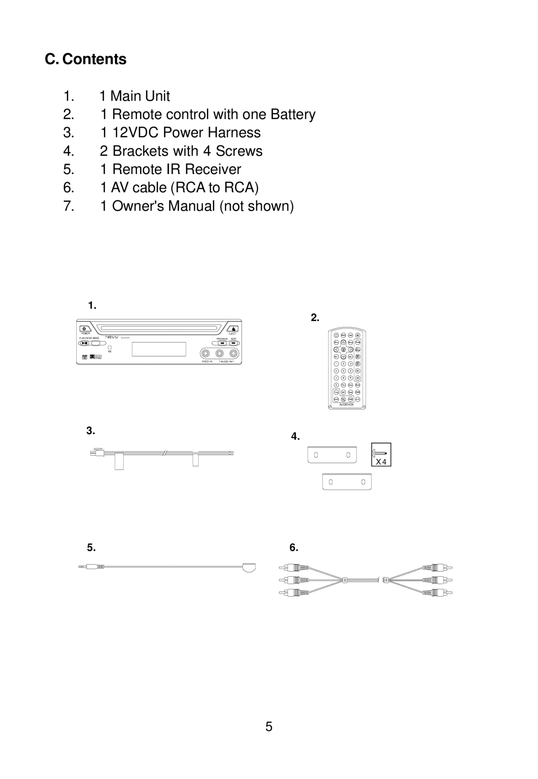 Audiovox AVD400A owner manual Contents 