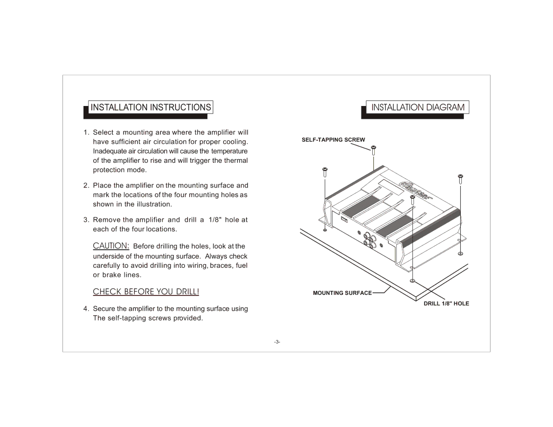 Audiovox AXT-240 owner manual Installation Instructions, Installation Diagram 