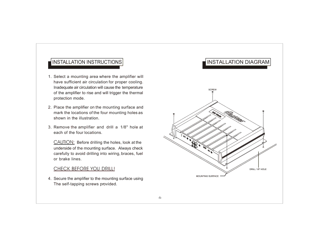 Audiovox AXT-500 owner manual Installation Instructions, Installation Diagram 