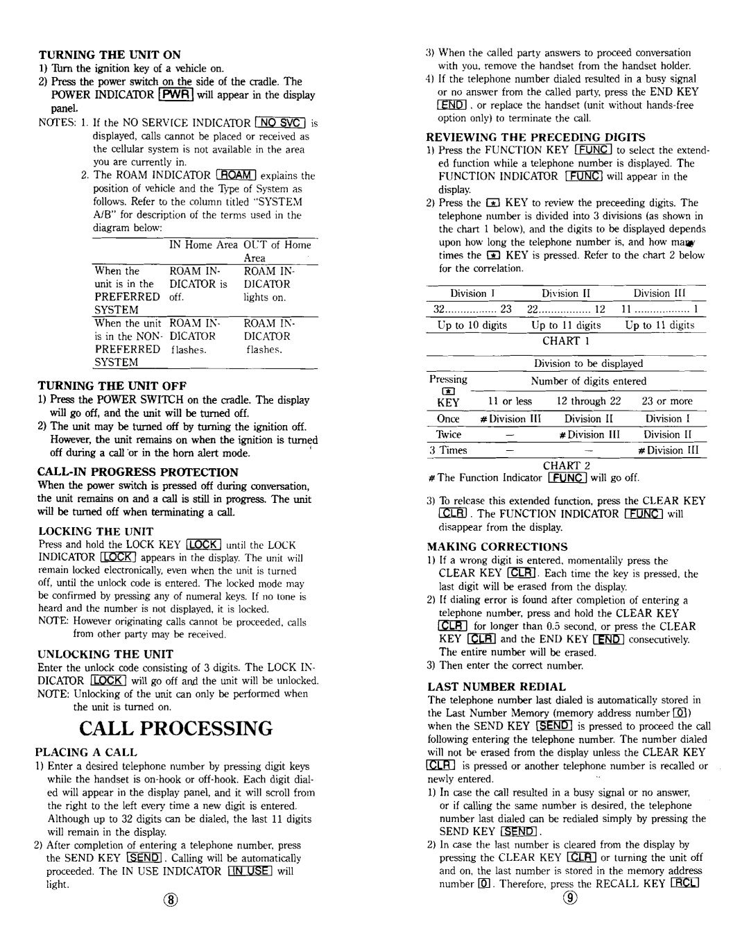 Audiovox BC-20 manual 