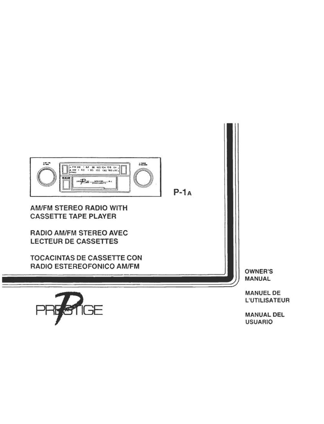 Audiovox Cassette Player owner manual Manuel DE 