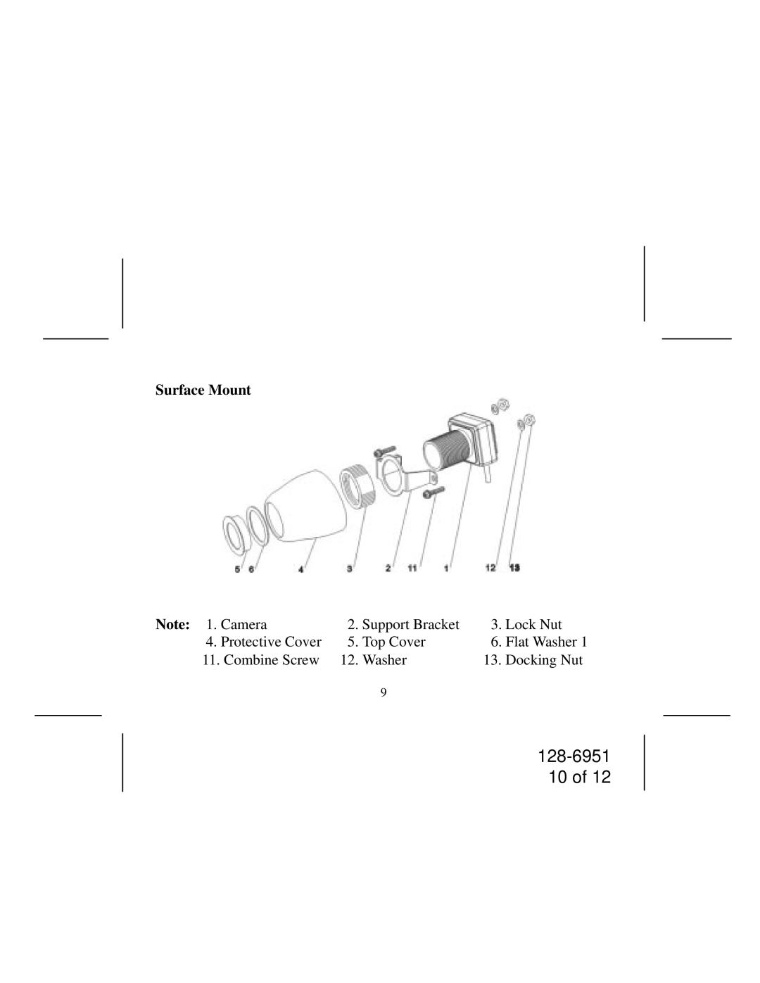 Audiovox CCDF installation instructions Surface Mount 