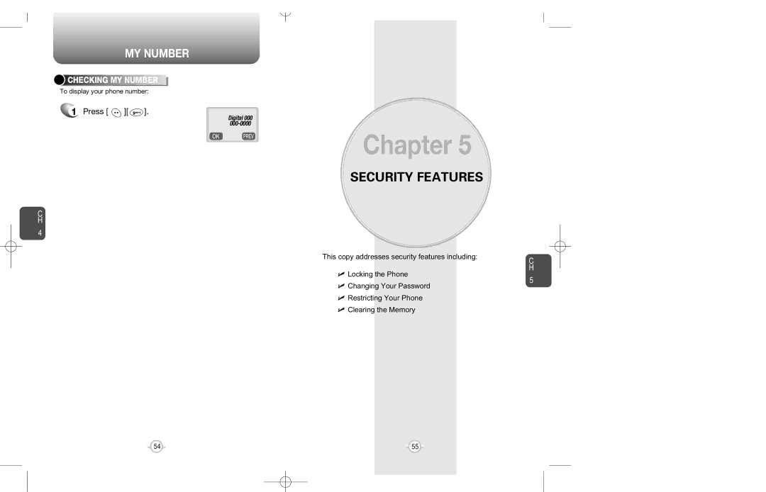 Audiovox CDM-8200 warranty Security Features, Checking MY Number 