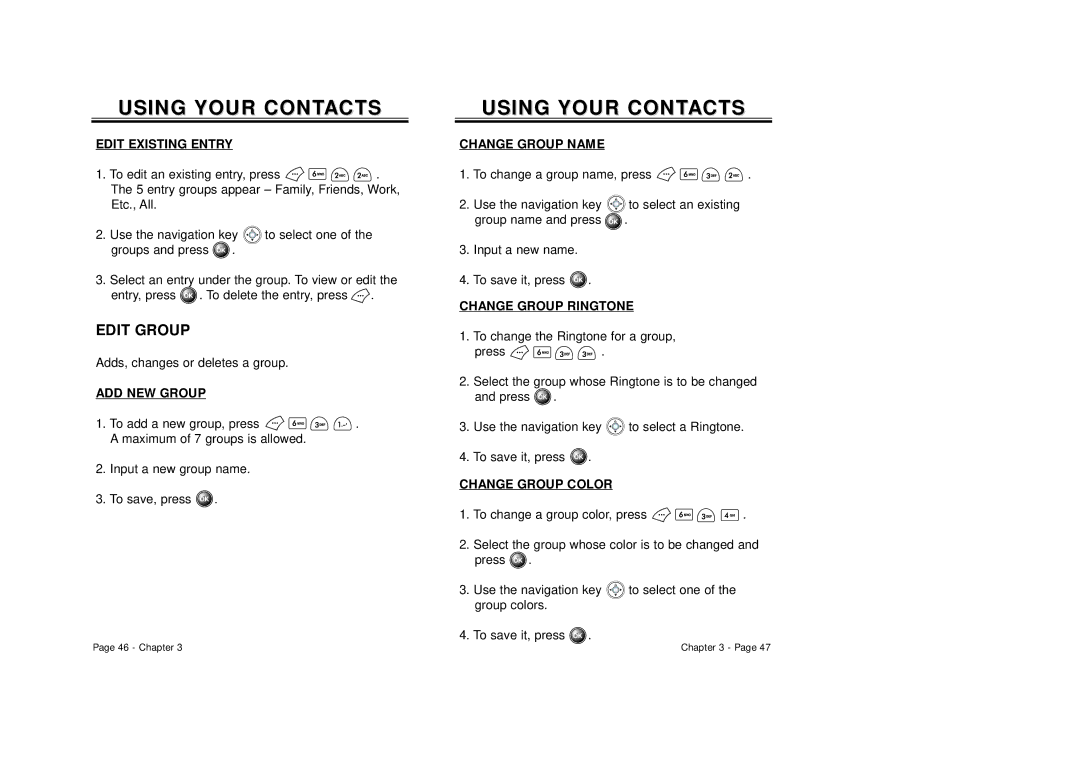 Audiovox CDM 8500 owner manual Edit Group 