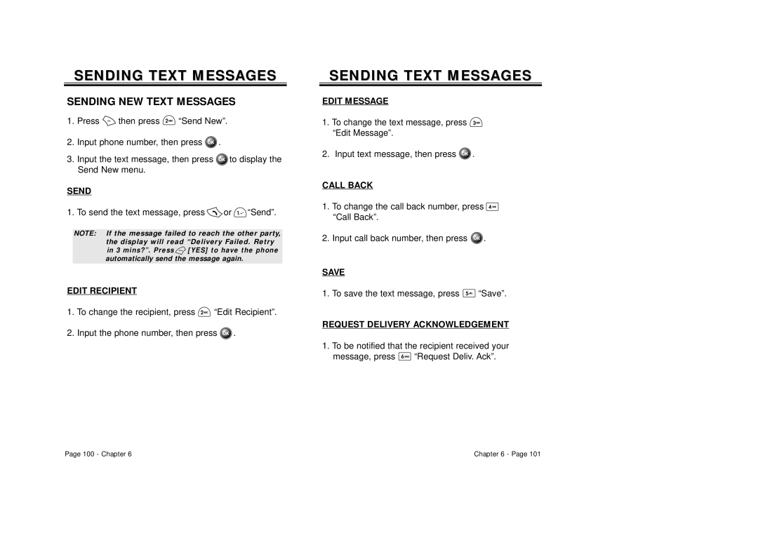 Audiovox CDM 8500 owner manual Sending Text Messages, Sending NEW Text Messages 