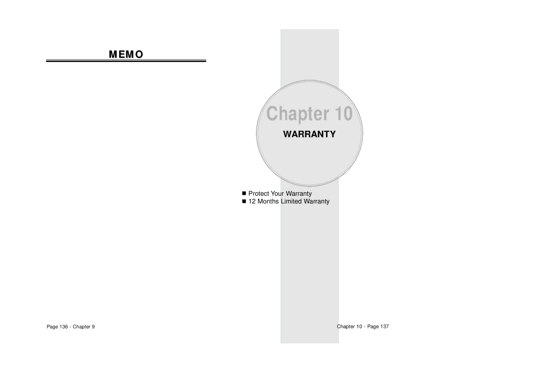 Audiovox CDM 8500 owner manual Memo, Warranty 