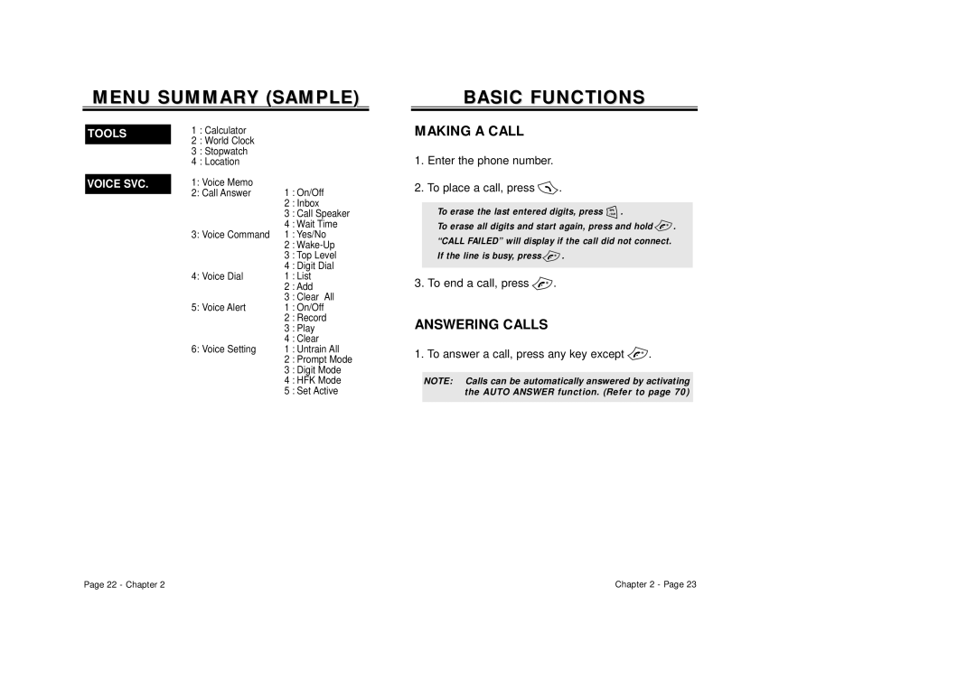 Audiovox CDM-8500 owner manual Making a Call, Answering Calls 