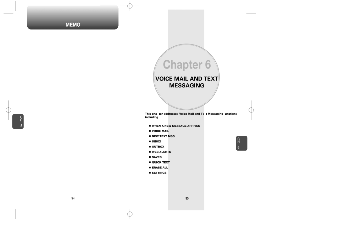 Audiovox CDM-8615 manual Voice Mail and Text Messaging 