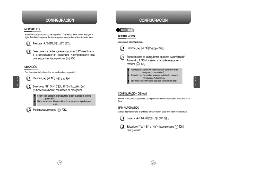 Audiovox CDM 8615 manual Sistema 