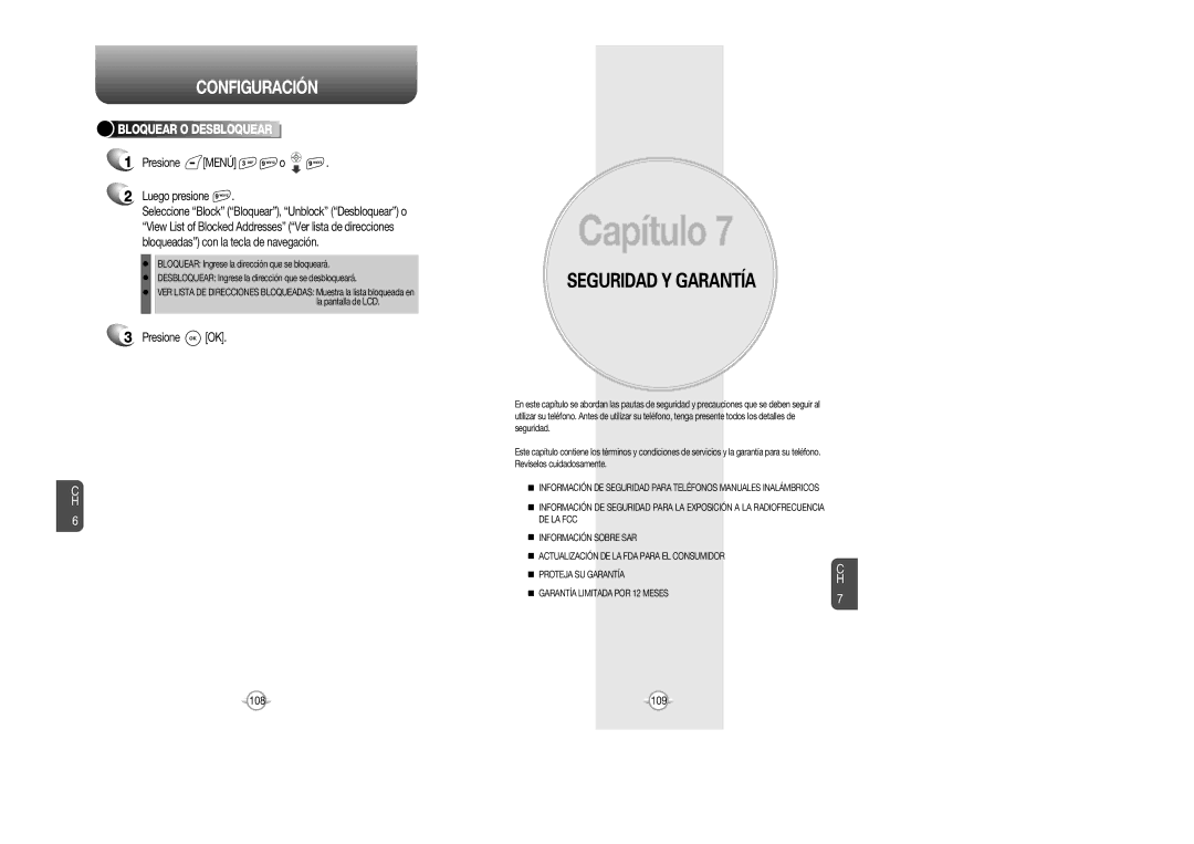 Audiovox CDM 8615 manual Bloquear O Desbloquear, Presione Menú o Luego presione 