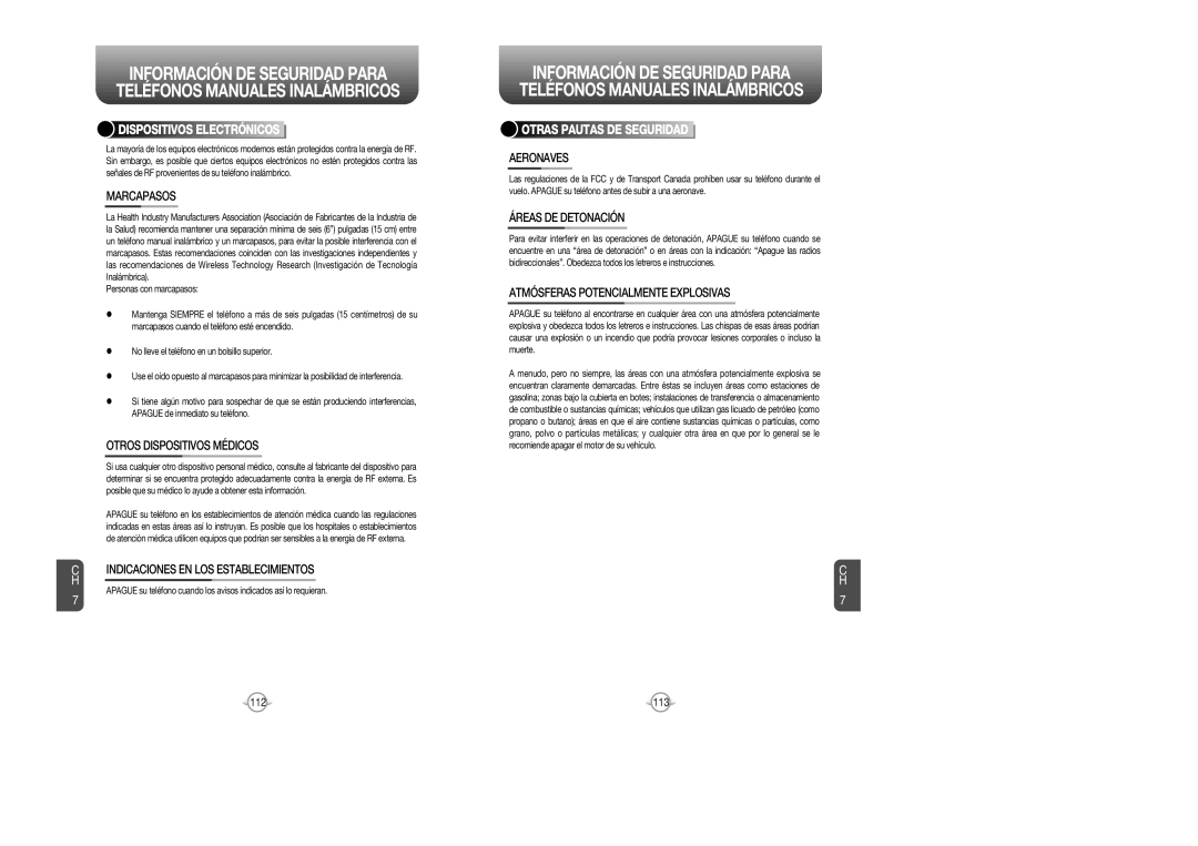 Audiovox CDM 8615 manual Dispositivos Electrónicos, Otras Pautas DE Seguridad 