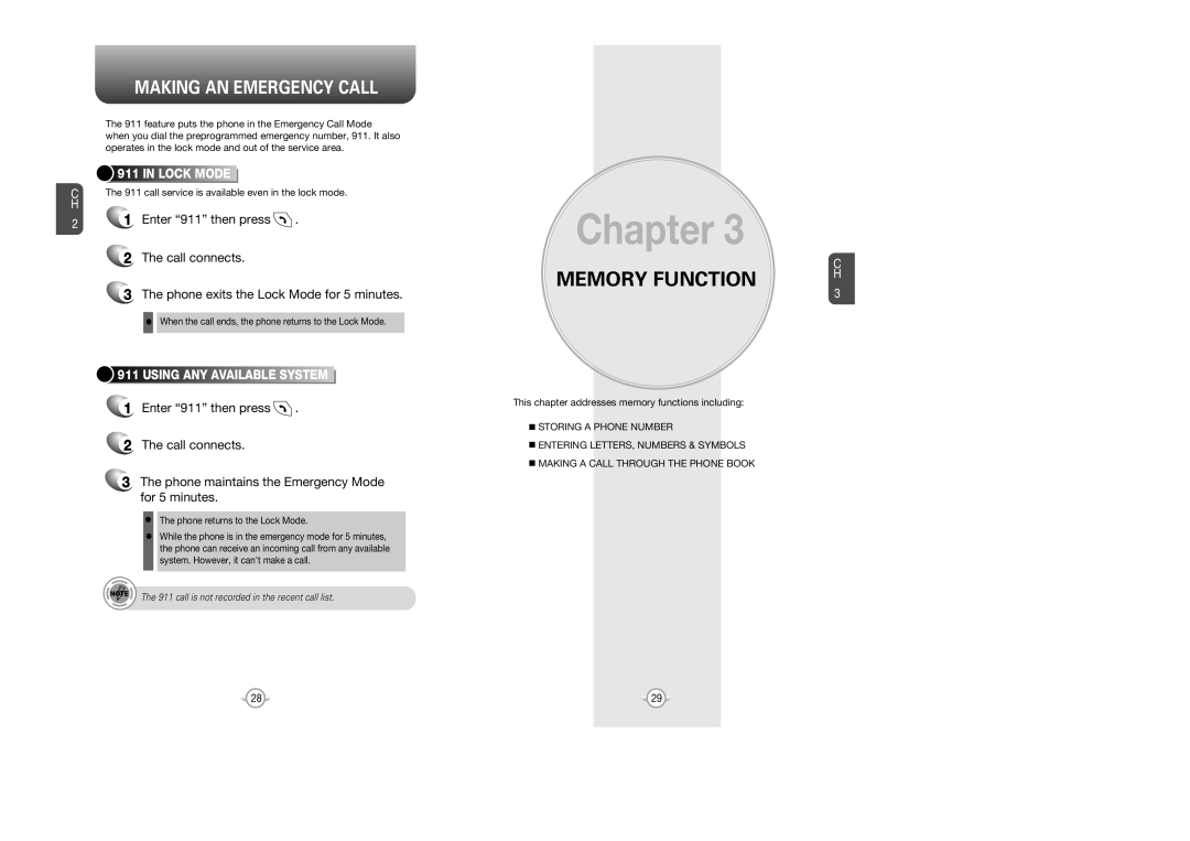 Audiovox CDM 8615 manual Making AN Emergency Call, Lock Mode, Using ANY Available System 