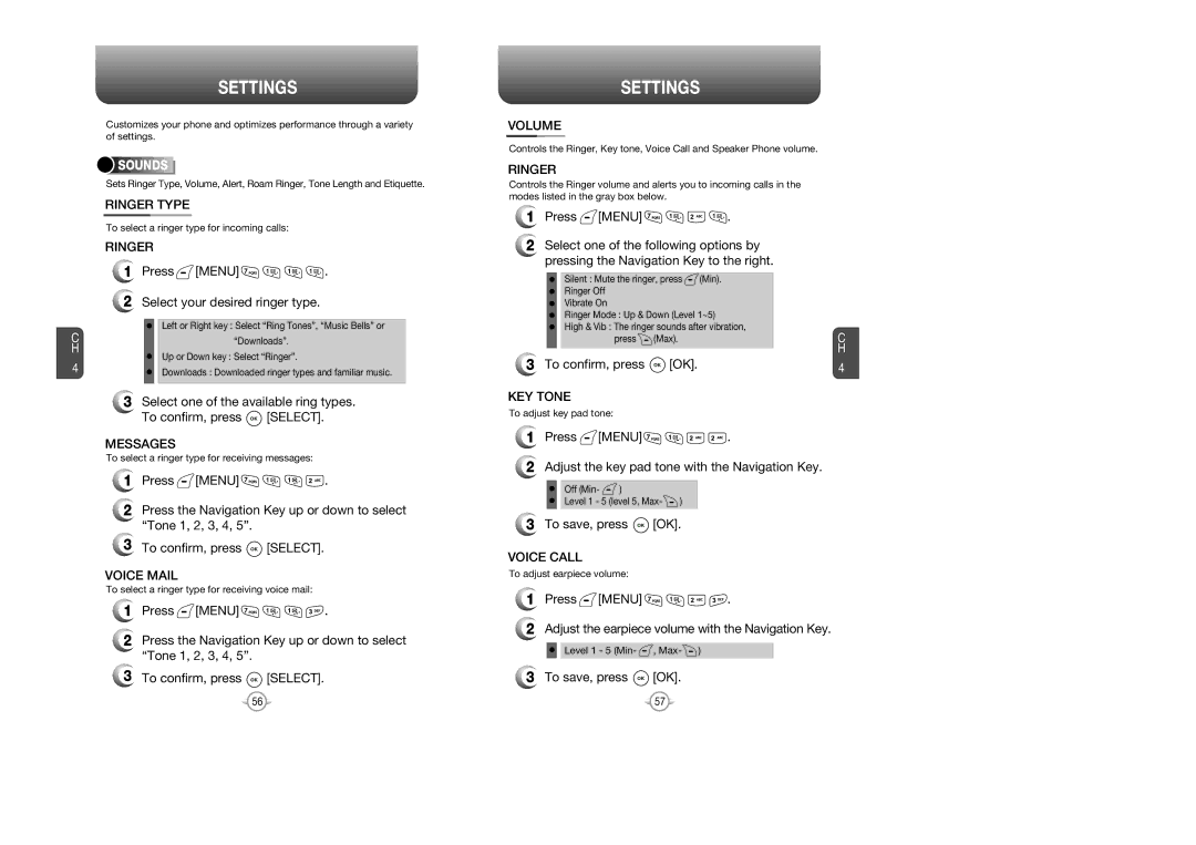 Audiovox CDM 8615 manual Settings 