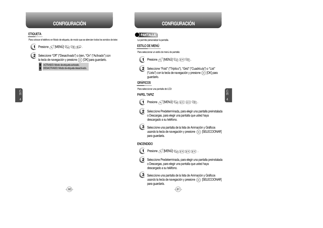 Audiovox CDM 8615 manual Pantalla 