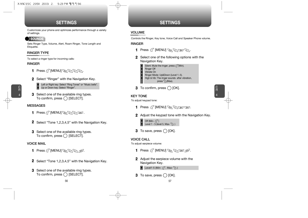 Audiovox CDM-8900, CDM 8900 owner manual Settings 