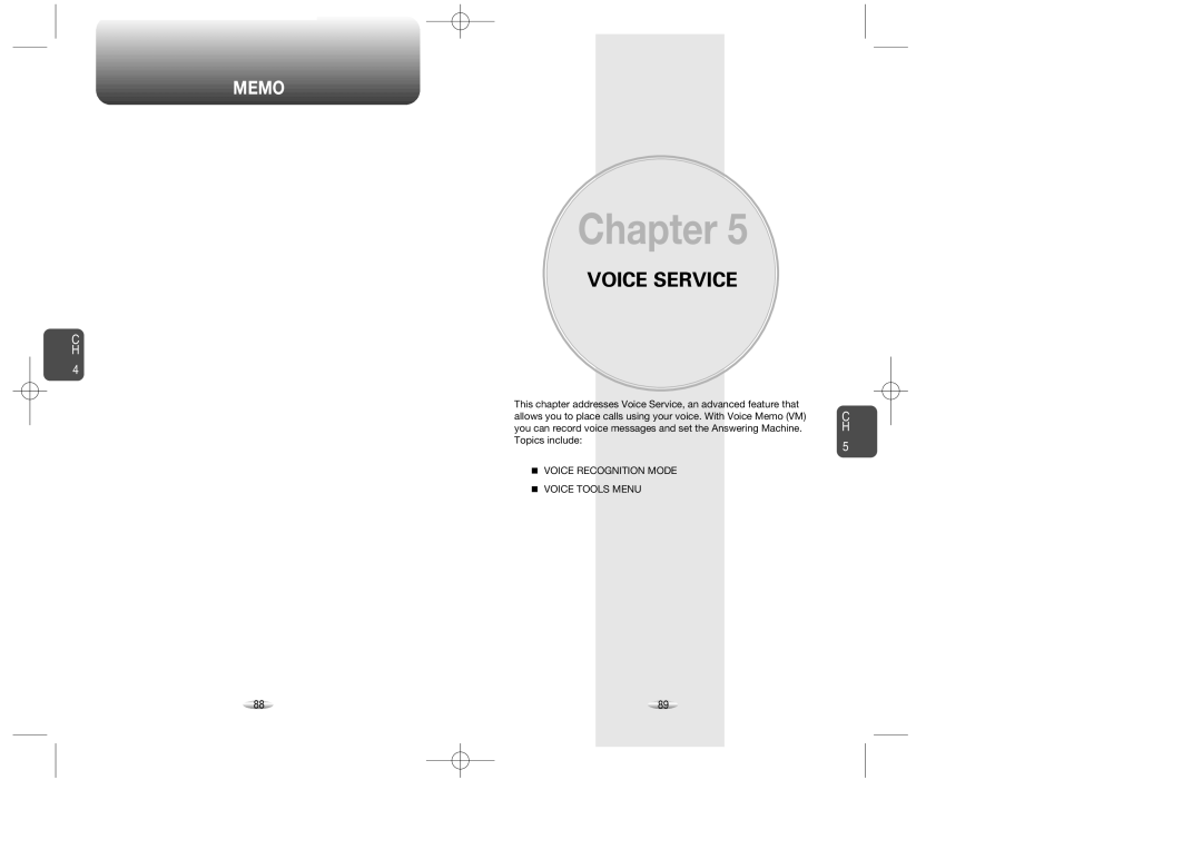 Audiovox CDM-8900, CDM 8900 owner manual Voice Service 