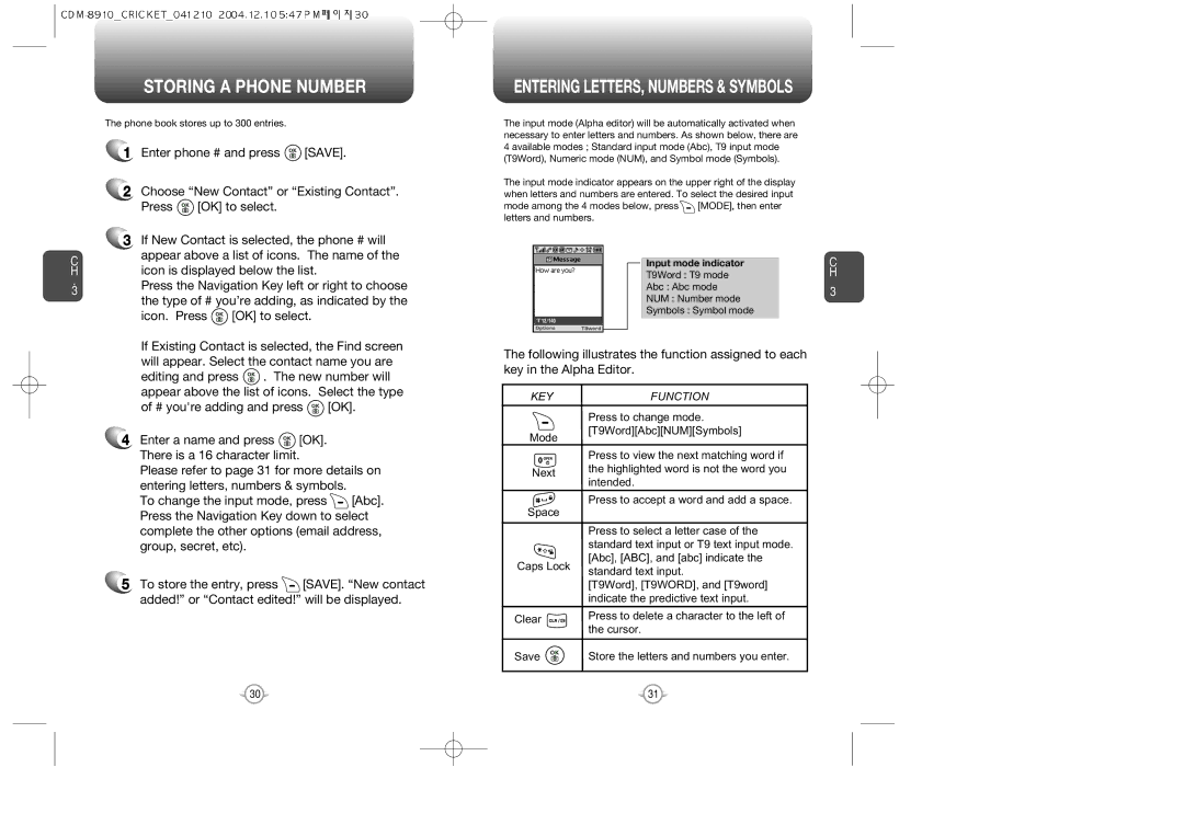 Audiovox CDM-89100C manual Storing a Phone Number, Save 