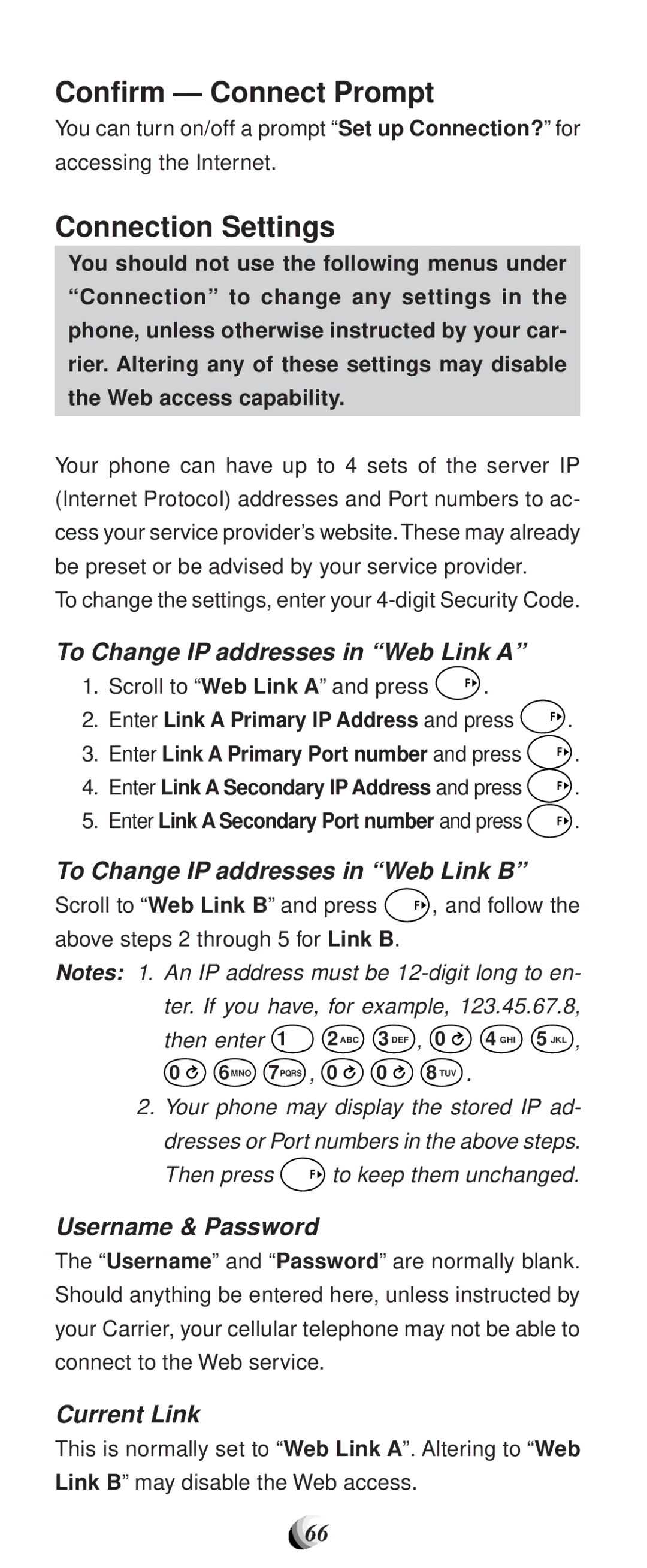 Audiovox CDM-9100 manual Confirm Connect Prompt, Connection Settings 