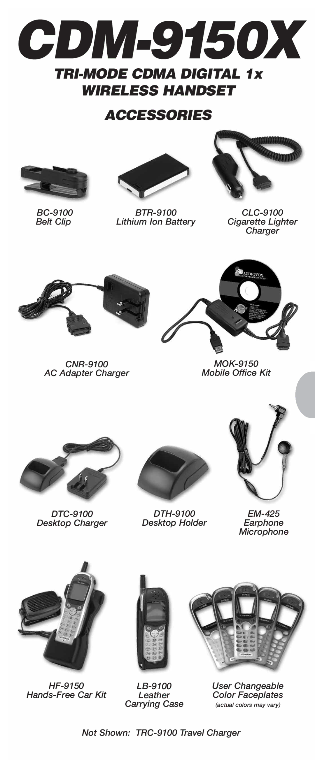 Audiovox CDM-9150X manual 