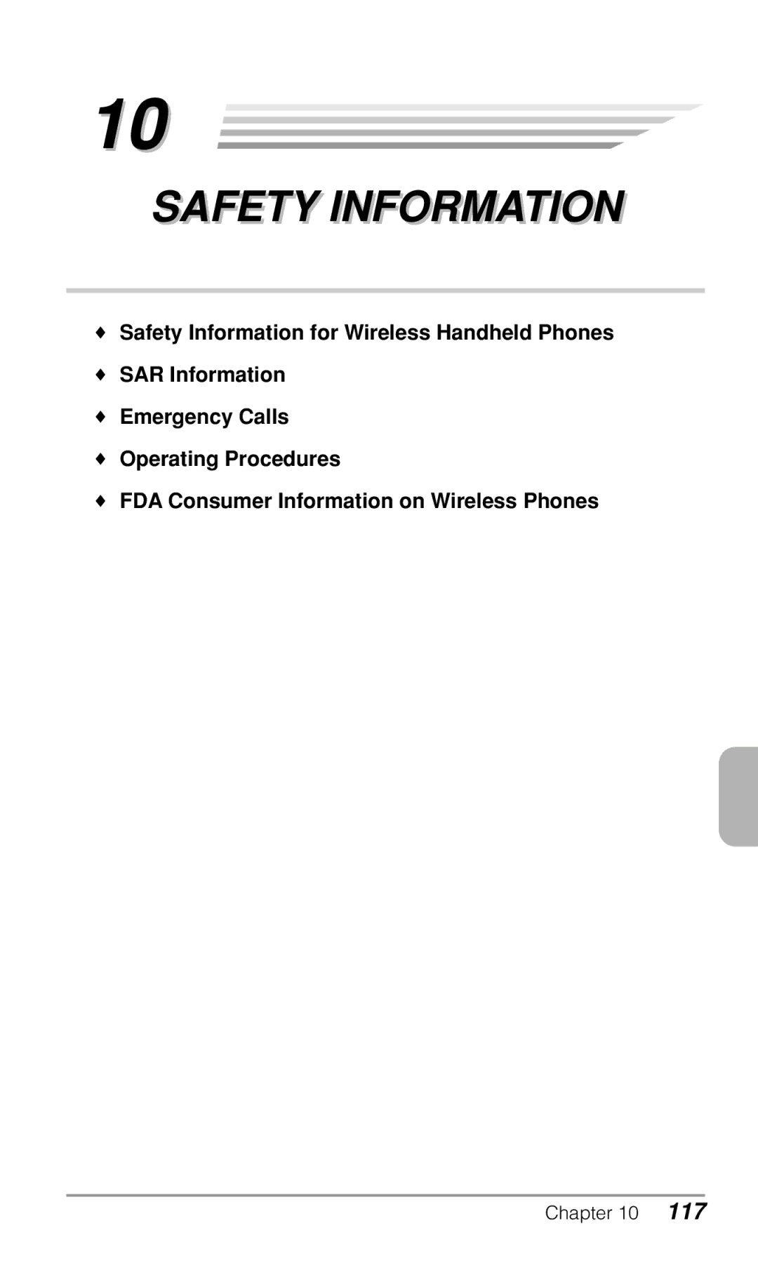 Audiovox CDM-9500 owner manual Safety Information 