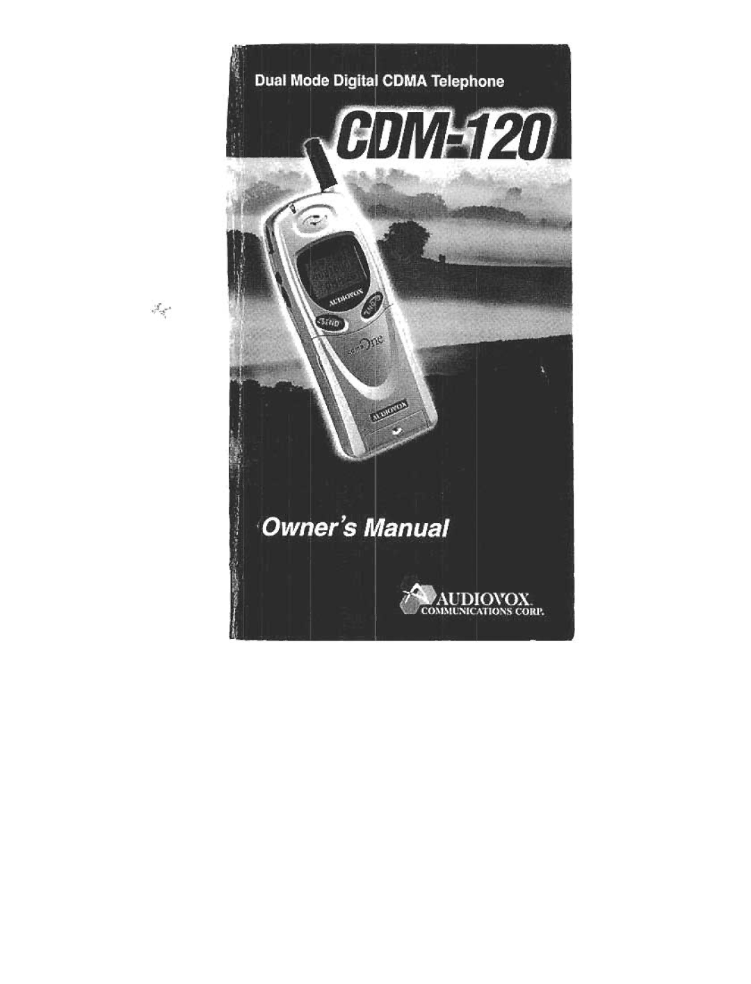 Audiovox CDM120 manual 