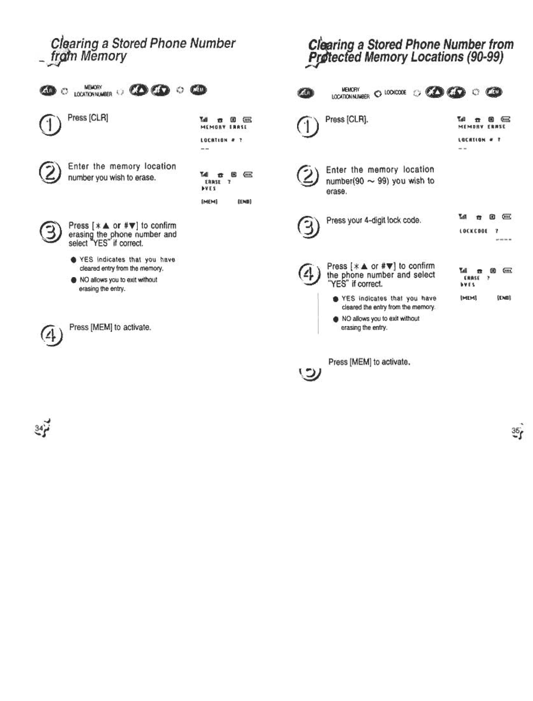 Audiovox CDM120 manual PressMEMto activate 