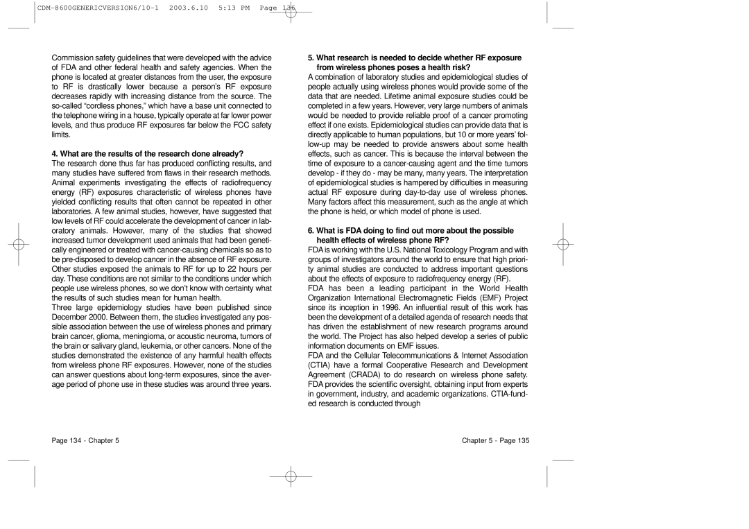 Audiovox CDM8600 owner manual What are the results of the research done already? 