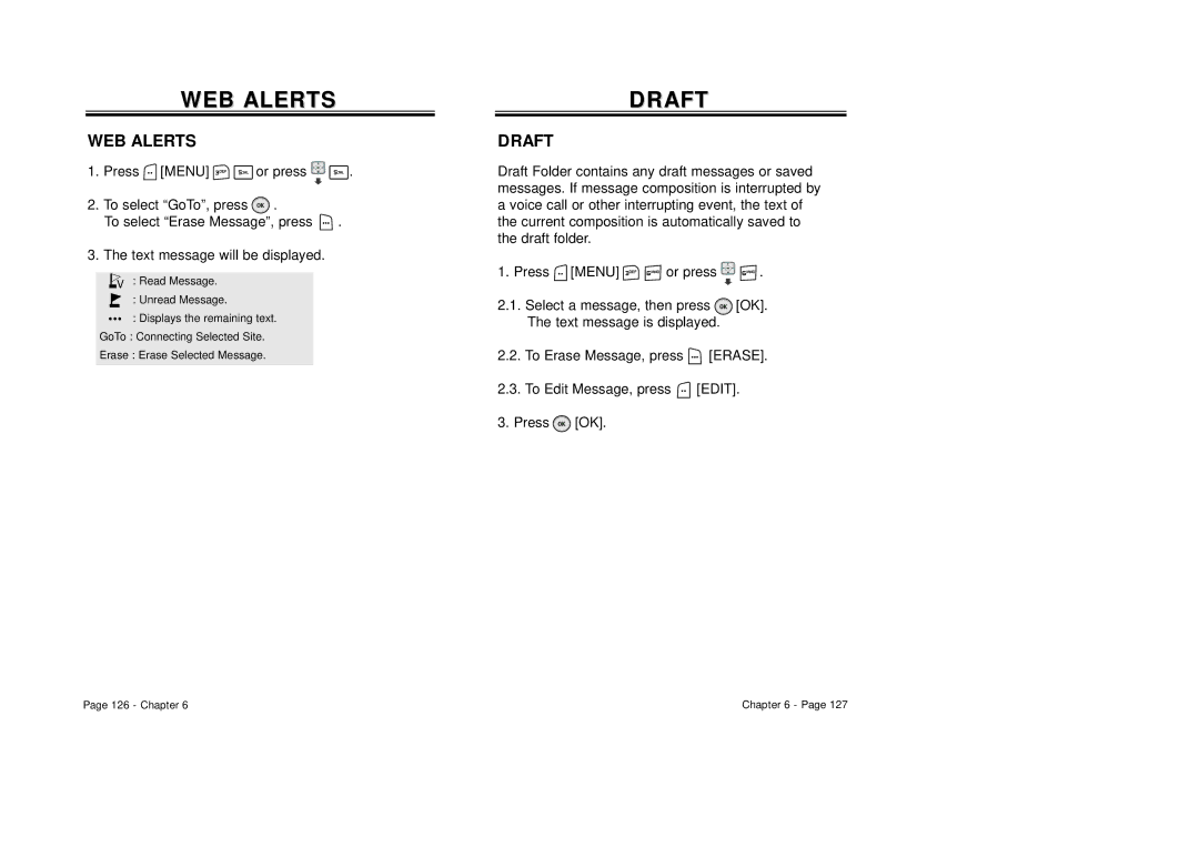 Audiovox CDM8940 manual WEB Alerts, Draftdraft 