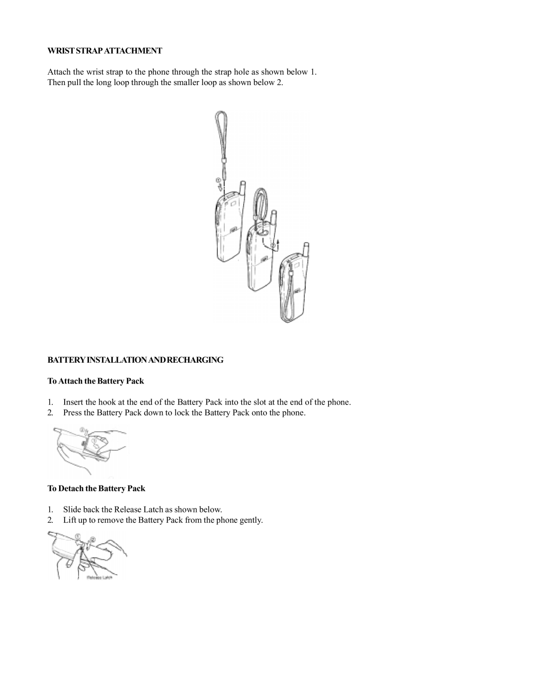 Audiovox CDM9000 operation manual Wriststrapattachment 