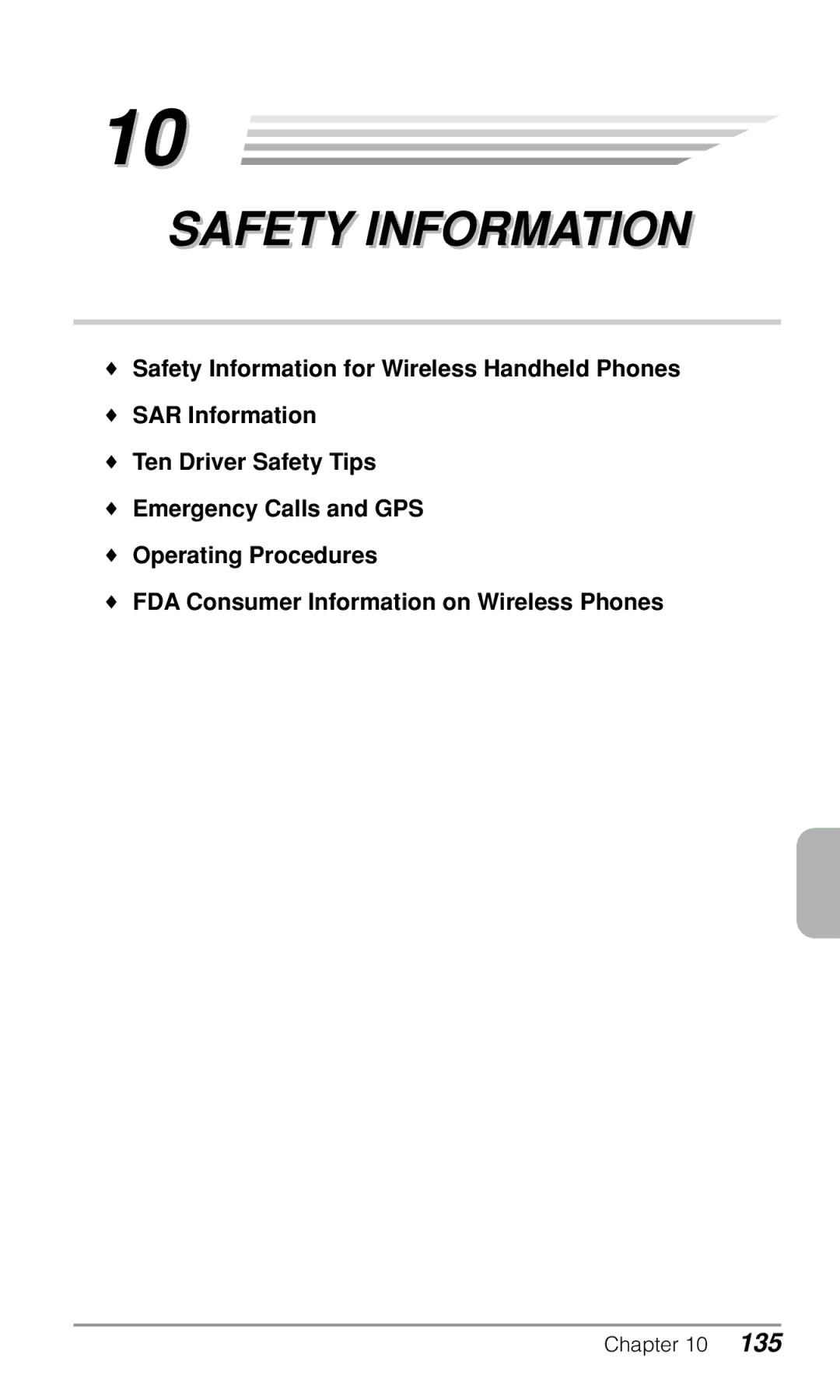 Audiovox CDM9900 owner manual Safety Information 