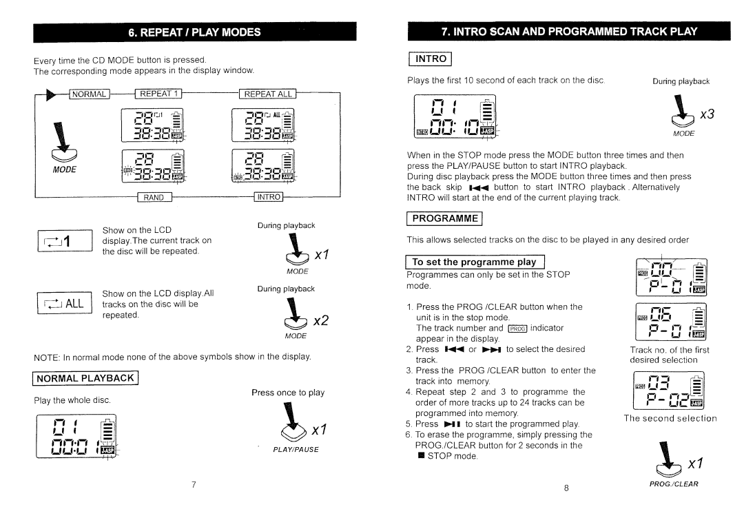 Audiovox CE1705 manual 