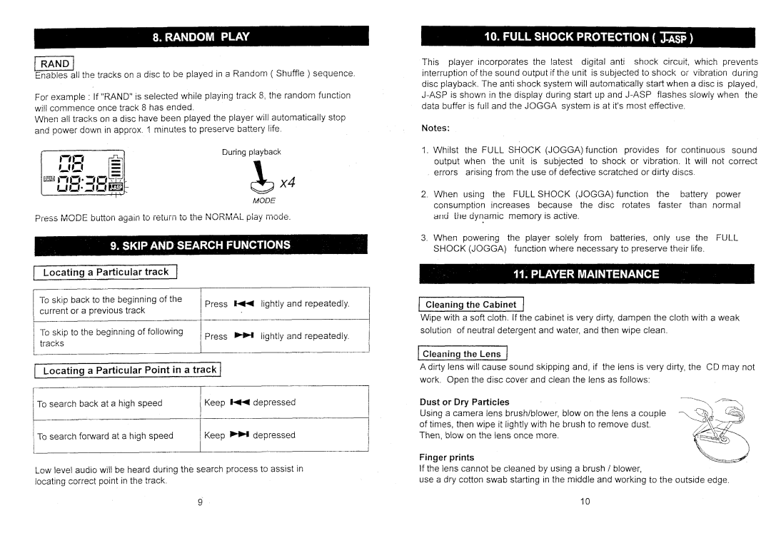 Audiovox CE1705 manual 