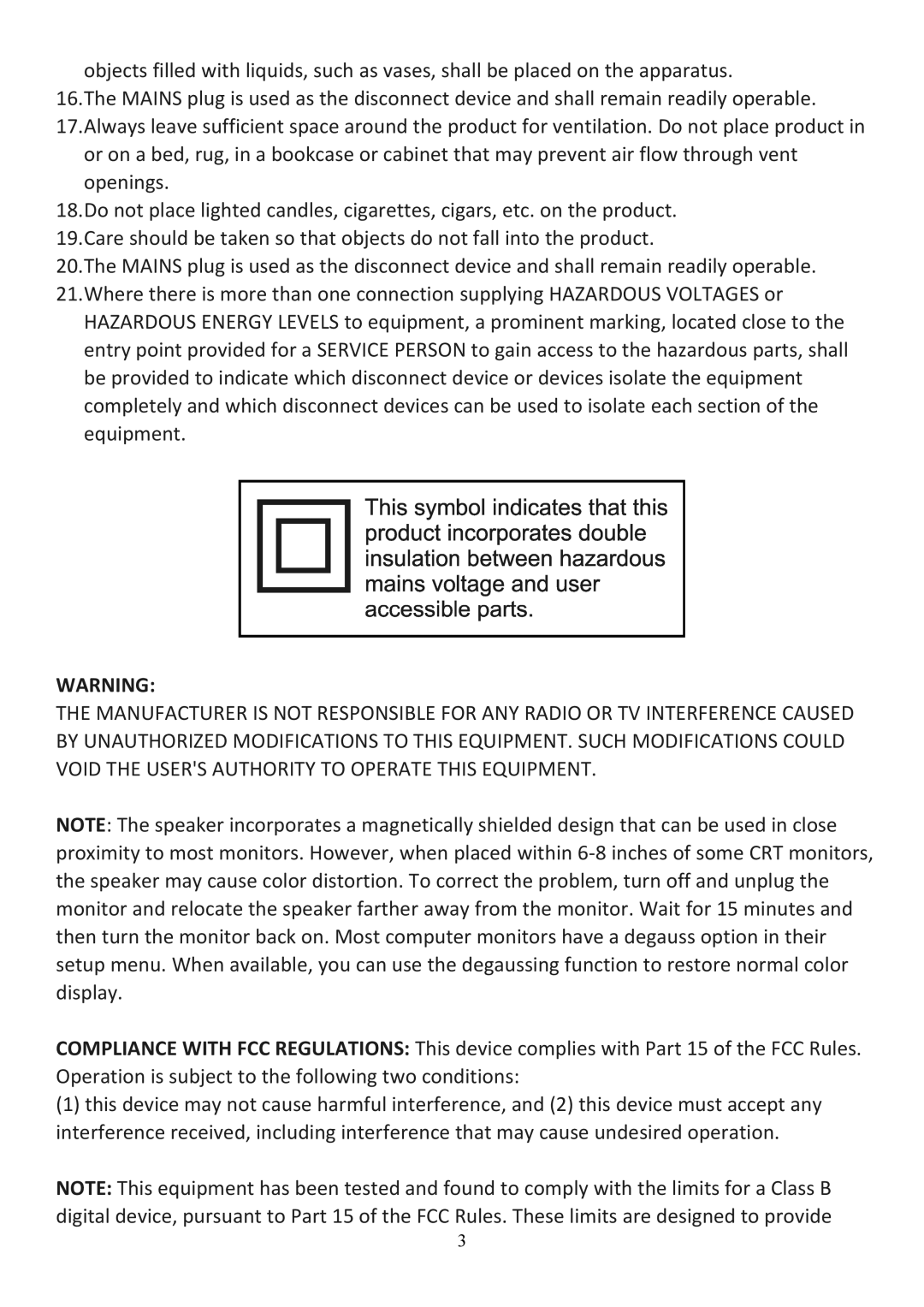 Audiovox CE208BT user manual 