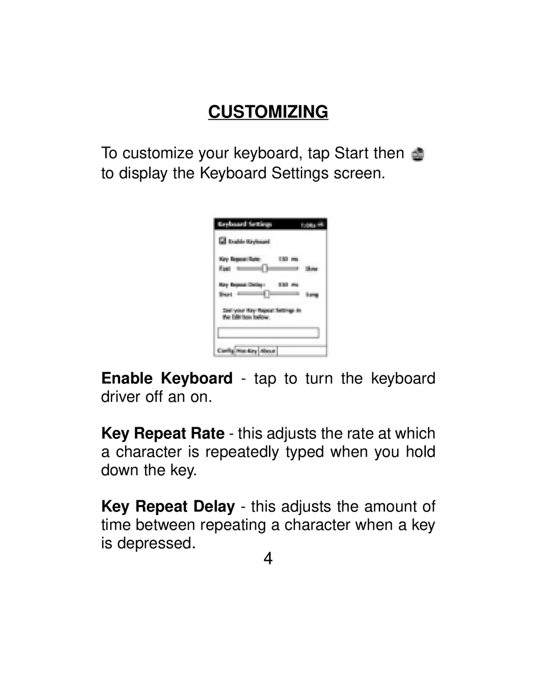 Audiovox CKP-2032 manual Customizing 