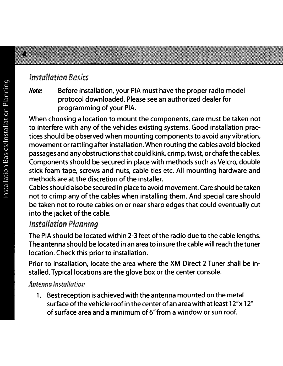 Audiovox CNP2000UCA manual Installation Basics 