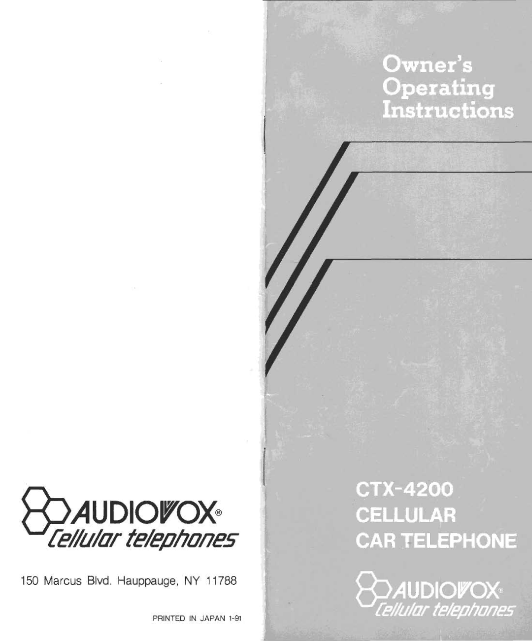 Audiovox CTX-4200 manual 