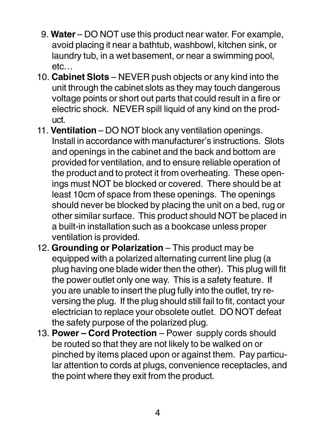 Audiovox D1210 owner manual 