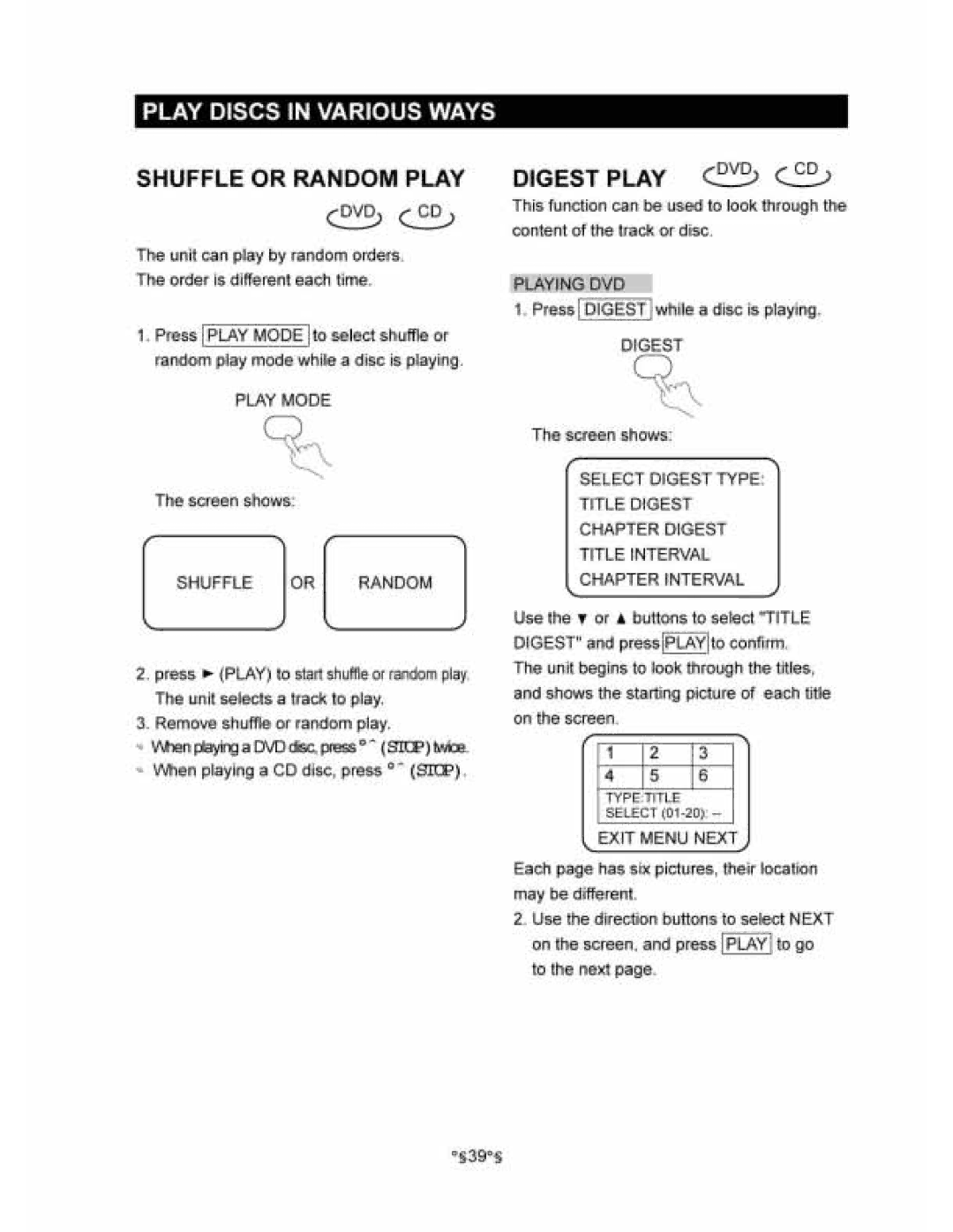 Audiovox D1530 manual 