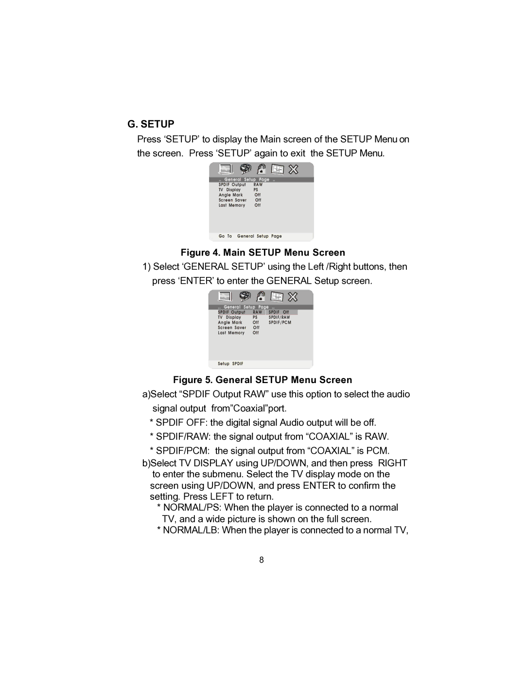 Audiovox D1705 owner manual Setup 